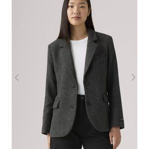 Levi's Stella Relaxed Wool Blazer Womens Medium Pockets Lined NWT 148.00